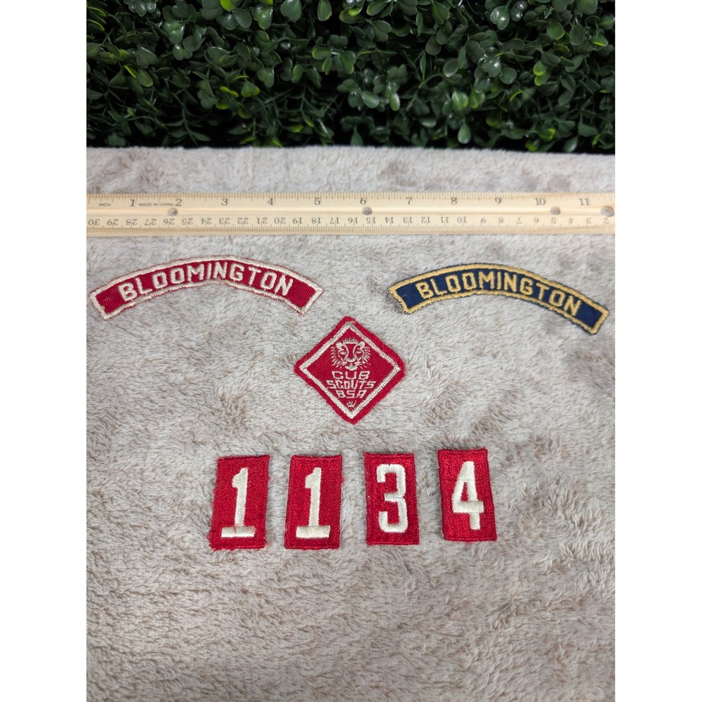 Vintage BSA Boy Scouts Cub Scouts Patch Lot Bloomington Uniform Patches